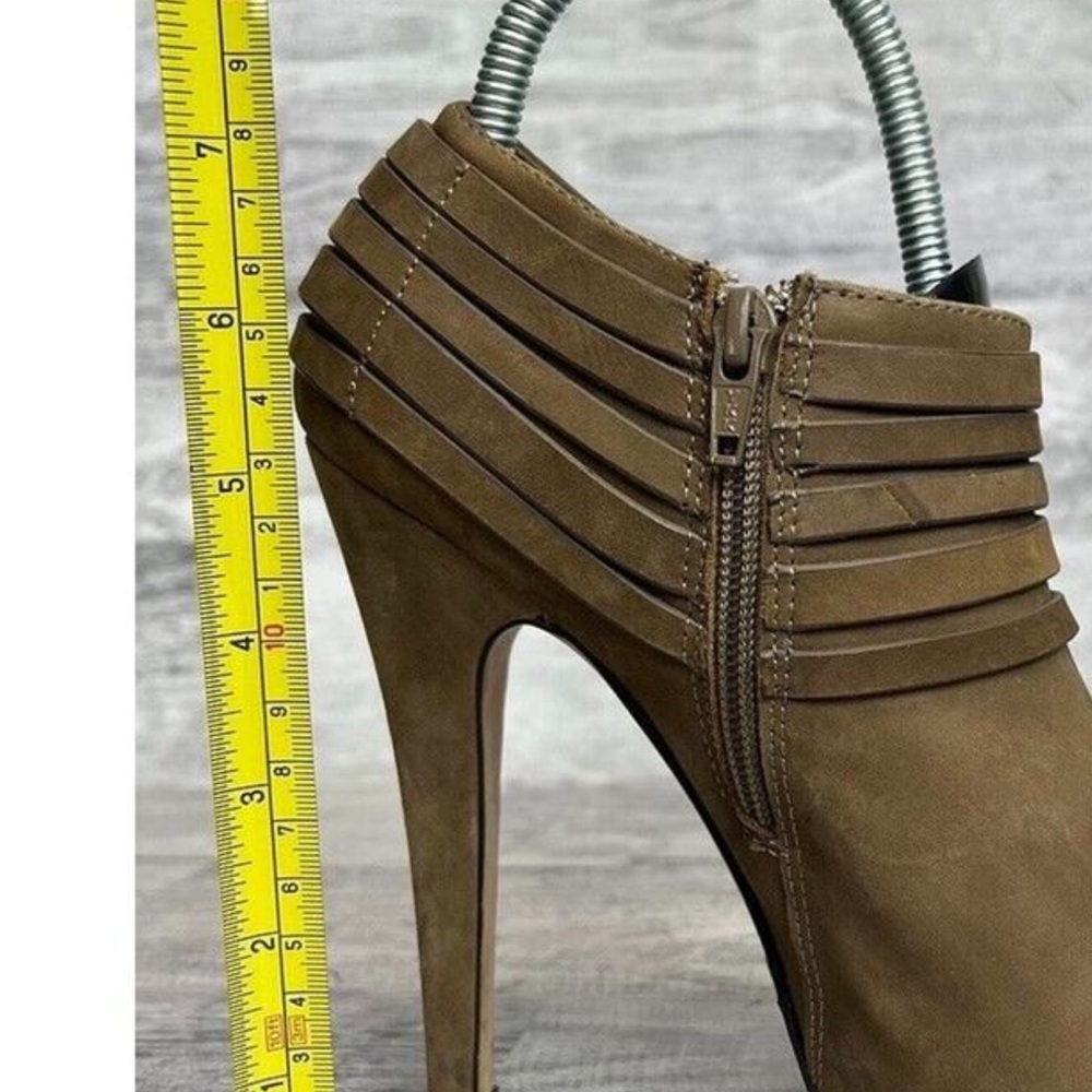 Elegant Brown High Heel Ankle Boots